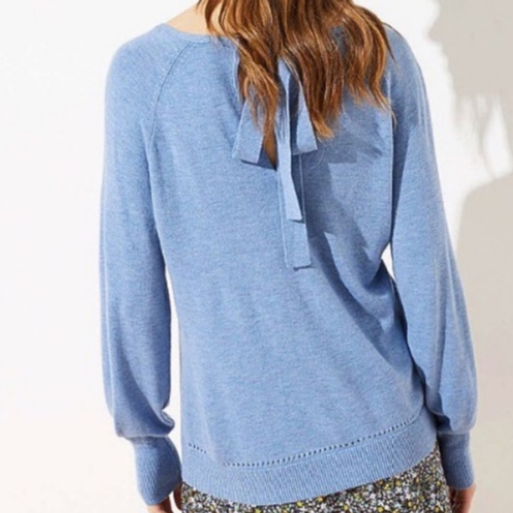 NWT Loft Tie Back Sweater, Sz S - Picture 1 of 5